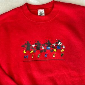 Disney Red Mickey Mouse Kids Sweatshirt